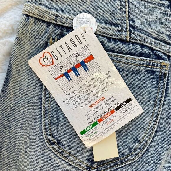 Vintage NWT Rare P.S. Gitano 80s 100% Cotton Mom Jean - Women’s 14 - Picture 8 of 11